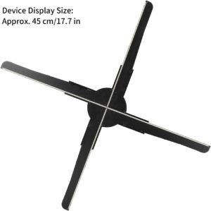Projecteur hologramme 3D LED 45 cm ventilateur d'affichage