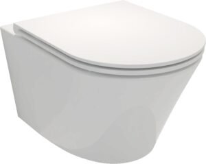 WC suspendu Jacob Delafon sans bride 3/6L abattant blanc