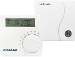 Thermostat programmable sans fil pour chaudière contact sec