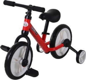 Draisienne enfant 2 en 1 HOMCO Draisienne enfant 2 en 1 HOMCOM 12" roues acier 2-5 ans