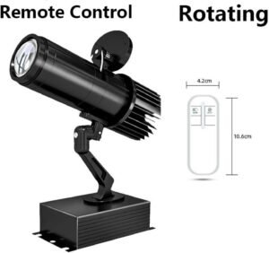 6102-vsS-8L._AC_SL1500_-2.jpg Projecteur GOBO 35W LED int./ext. rotatif logo télécommande