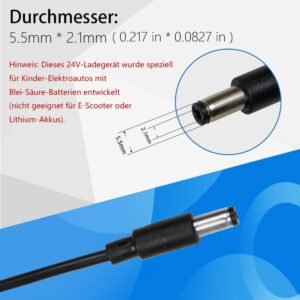 Chargeur 24V pour jouets électriques enfants