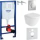 WC suspendu LAVITA Sogo blanc sans bord – Kit encastré