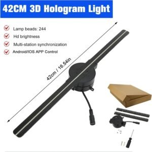 Projecteur holographique 3D 42 cm HD affichage publicitaire