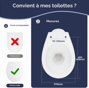 Abattant WC SAMODRA - Frein de chute Forme O lunette UF