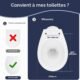 Abattant WC SAMODRA - Frein de chute Forme O lunette UF