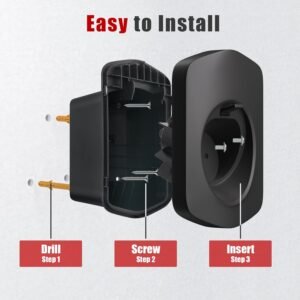 613rfr62FiL._AC_SL1500_.jpg Support mural câble Type 2 Wallbox - Noir 15x10x6,5 cm