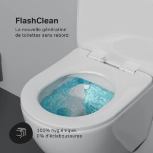 WC suspendu mural AM.PM sans rebord céramique X-Joy S