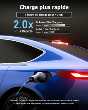 Borne de recharge électrique Bokman 7,4kW Prise CEE P17