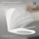 WC suspendu ECD Germany 54cm sans rebord, abattant Duroplast