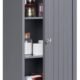 Armoire murale salle de bain Yaheetech - Gris 35x20,7x55 cm