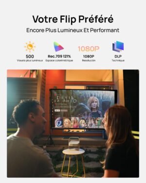 Vidéoprojecteur portable XGIMI Elfin Flip+ — cinéma & jardin
