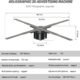 Ventilateur holographique 3D LED HD lecteur intelligent