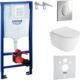 WC suspendu mural Lavita blanc sans bord, abattant SoftClose