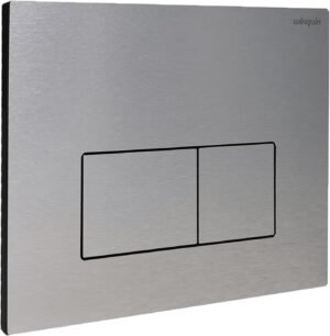 WC sans bride — Pack cuvette suspendue + plaque inox