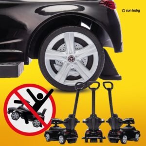 Porteur enfant 1 an Mercedes AMG C63 Sun Baby - Noir