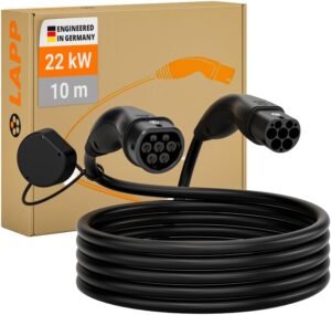 Câble de charge Type 2 LAPP MO Câble de charge Type 2 LAPP MOBILITY 22 kW 10 m noir