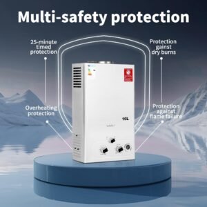 Chauffe-eau à gaz 16 L/min BreeRainz basse pression
