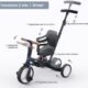 Tricycle 5 en 1 newyoo 1-3 ans, barre de poussée, anthracite