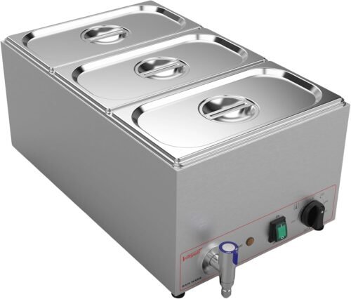 Bain-marie inoxydable 16L 3 sections Valgus Commerciale