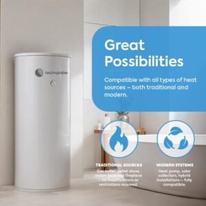 Ballon d'eau chaude TECHGLOBE 150 L inox, 2 échangeurs