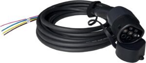 Câble de recharge Type 2 extrémité ouverte 7 kW 7,5 m 32 A
