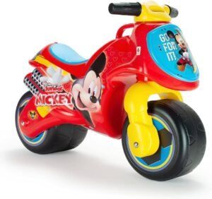 Moto porteur enfant 18-36 mois Moto porteur enfant 18-36 mois sans pédales Mickey INJUSA