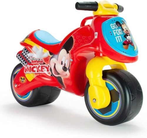 Moto porteur enfant 18-36 mois sans pédales Mickey INJUSA