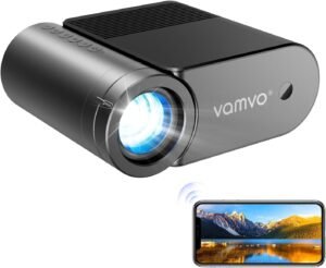 Vamvo projecteur portable WiFi 1080P 200'' extérieur