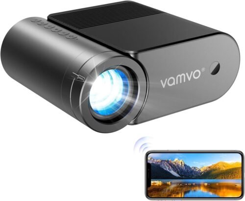 Vamvo projecteur portable WiFi Vamvo projecteur portable WiFi 1080P 200'' extérieur