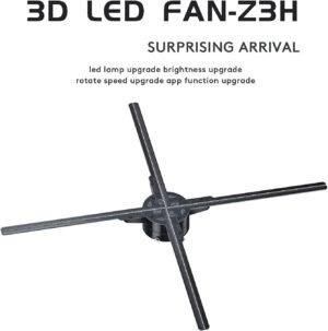 Projecteur hologramme 3D ventilateur LED HD pour logo