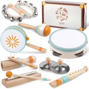 Instruments de musique Montess Instruments de musique Montessori 8 en 1 1-3 ans cadeau