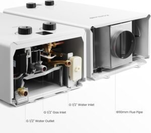 Chauffe-eau à gaz instantané GASLAND 10L – Butane/Propane