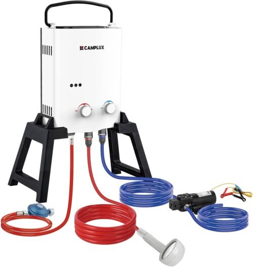 Chauffe-eau gaz 5 L CAMPLUX - Pompe portable, propane/butane