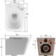 WC suspendu réservoir encastré Soft-Close plaque