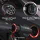 Adaptateur Type2 vers Type1 16/32A SAE J1772 pour autos US