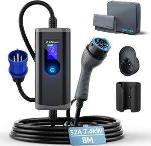 Borne de recharge électrique Bokman 7,4kW Prise CEE P17