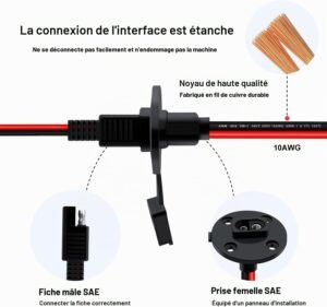 61JvqAbJ4xL._AC_SL1500_.jpg Prise SAE 10AWG 2m 12-24V pour batterie moto/voiture