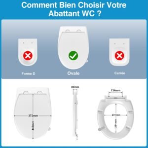 Abattant WC YEAUPE PRO Duroplast Fermeture douce Blanc
