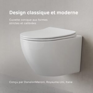 WC suspendu mural AM.PM sans rebord céramique X-Joy S
