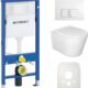 Kit WC suspendu Lavita Duofix Basic blanc sans bride