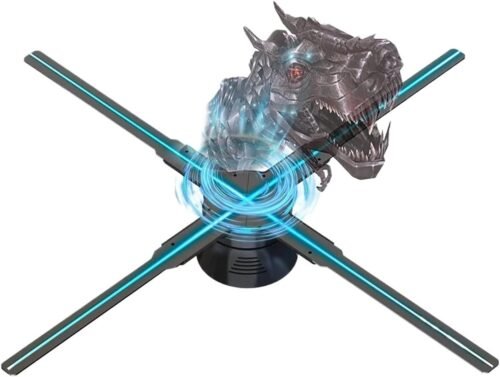 Ventilateur holographique 3D L Ventilateur holographique 3D LED HD lecteur intelligent