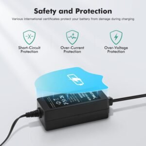 Chargeur SLA 12V 1200mA NASTIMA Protections CC & Surcharge