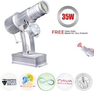 Projecteur GOBO 35W LED HD - Logo personnalisé, Zoom manuel
