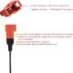 Chargeur 6V voiture enfant prise carrée rouge batterie plomb