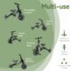 61TXjJcapIL._AC_SL1500_.jpg Tricycle évolutif 5-en-1 Besrey 1-4 ans Draisienne Noir