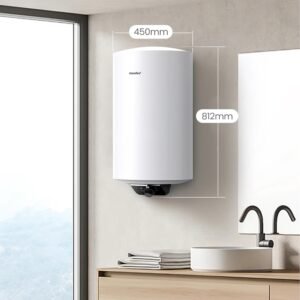 61UAykHcrEL._AC_SL1500_.jpg Chauffe-eau électrique 80 L Comfee' commande électronique