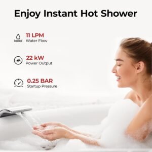 Chauffe-eau à gaz naturel 11 L/min CAMPLUX BD300NG Bas NOx