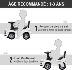Porteur enfant HOMCOM véhicule à pousser 12-36 mois