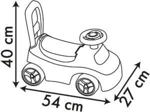 Porteur auto Minnie Smoby - Trotteur, volant dès 10 mois